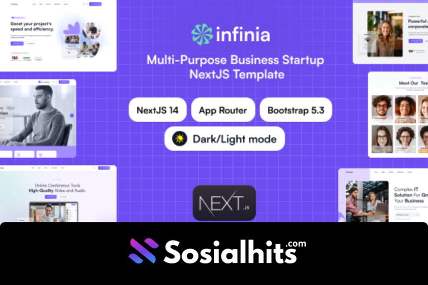 NextJS template - Infinia Multipurpose business startup