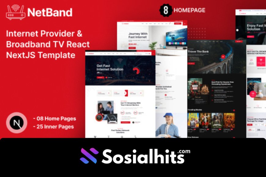 Next JS Template - NetBand Internet Provider and Broadband TV React