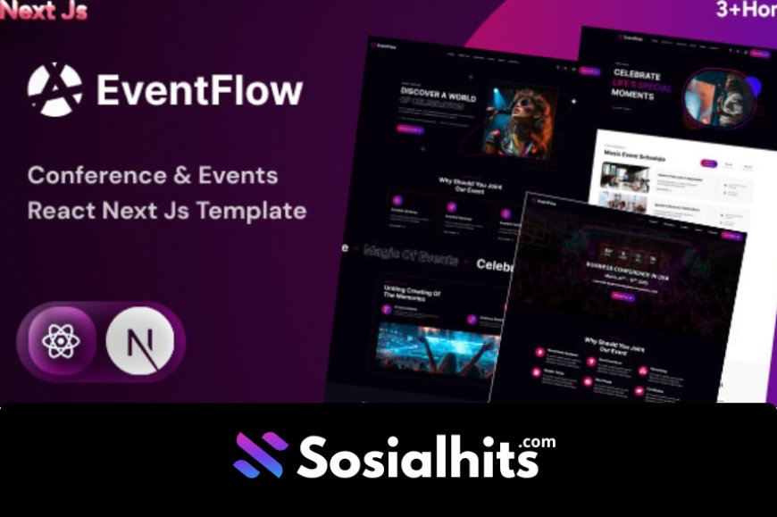 Next JS Template - EventFlow Event & Conference Organization React