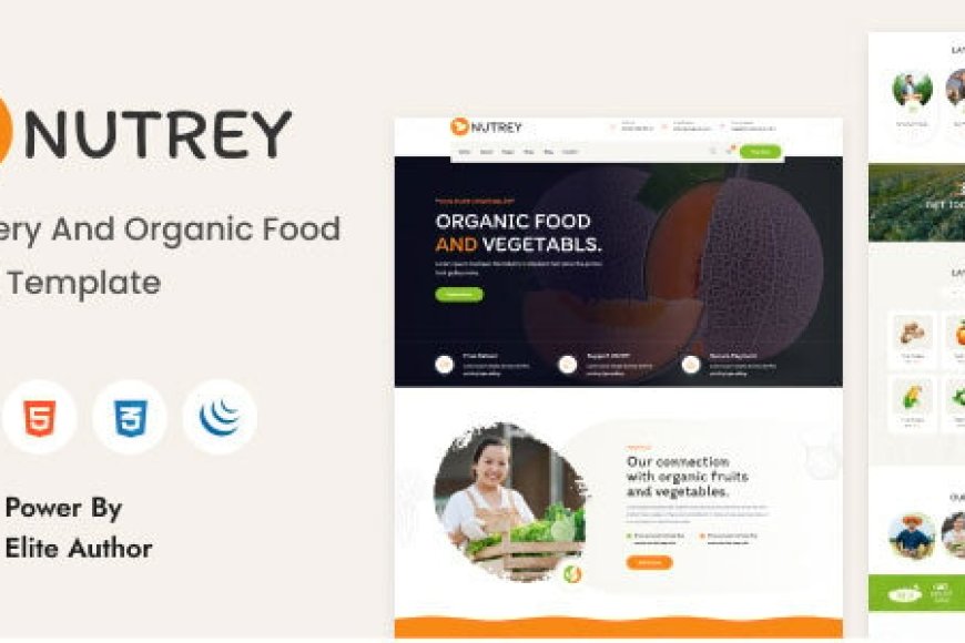 HTML Template Nutrey Grocery and Organic Food Shop