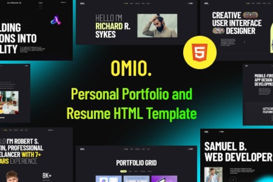 HTML Template - Omio Modern Personal Portfolio