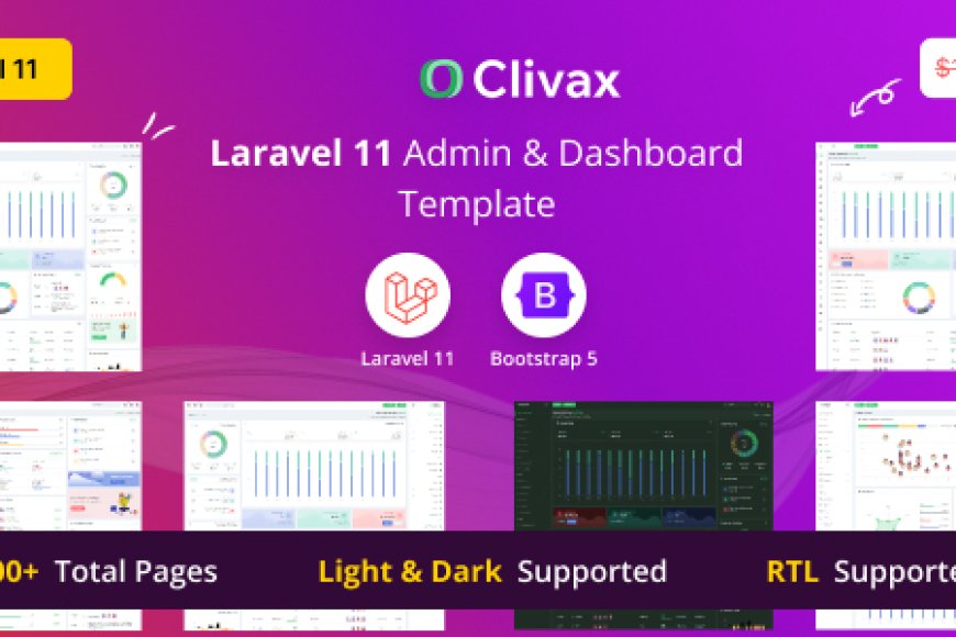 Clivax Laravel Admin & Dashboard Template A Comprehensive Review
