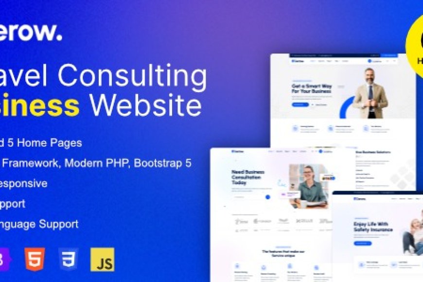 Gerow v1.7.2 – A Fresh Take on Business Consulting Laravel Scripts