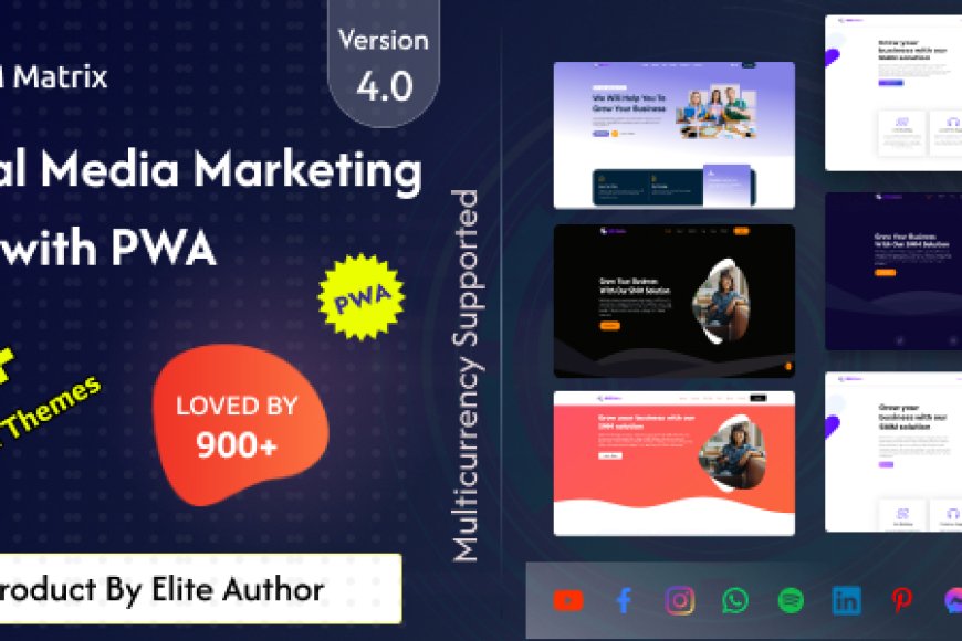 SMM Matrix v4.2 Best Social Media Marketing Panels with PWA