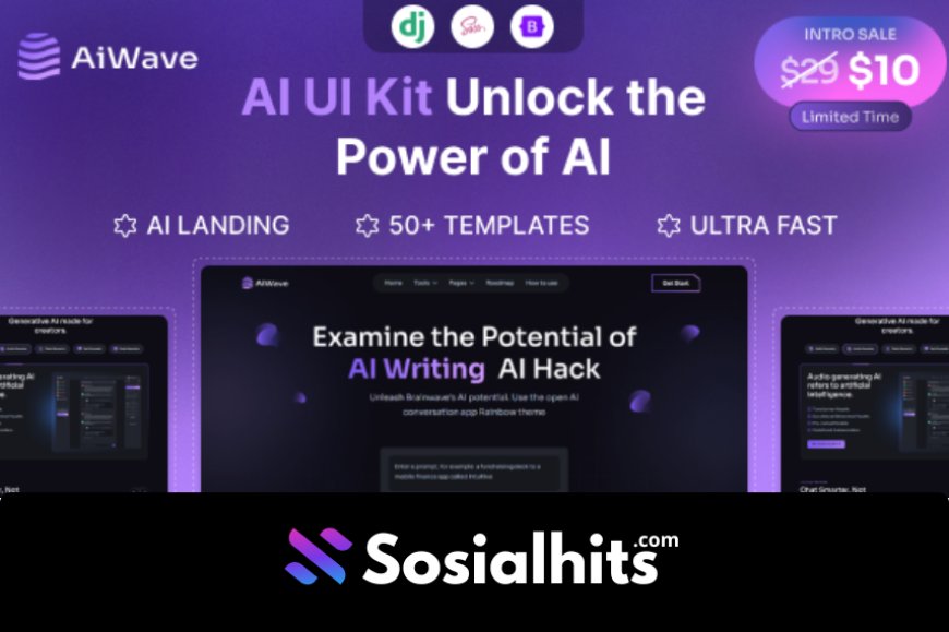 Django 5 - Aiwave AI SaaS Website + Dashboard UI Kit