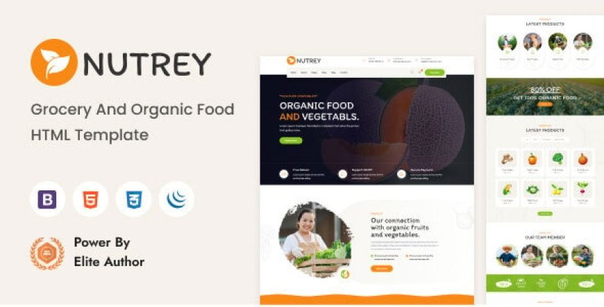 HTML Template Nutrey Grocery and Organic Food Shop