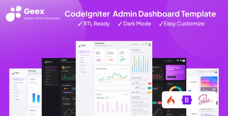 Geex CodeIgniter Admin & Dashboard Template