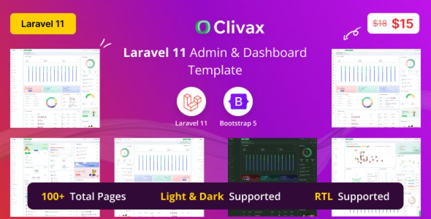 Clivax Laravel Admin & Dashboard Template A Comprehensive Review