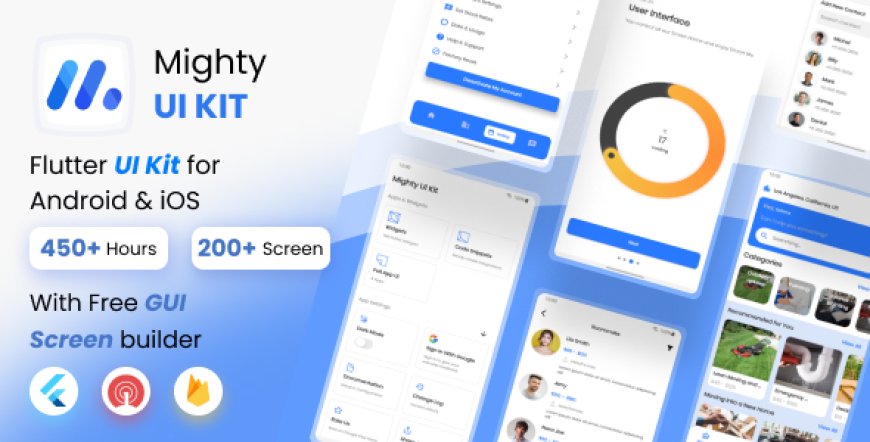 MightyUIKit Review – The Ultimate Flutter 3.x UI Kit with Screen Builder