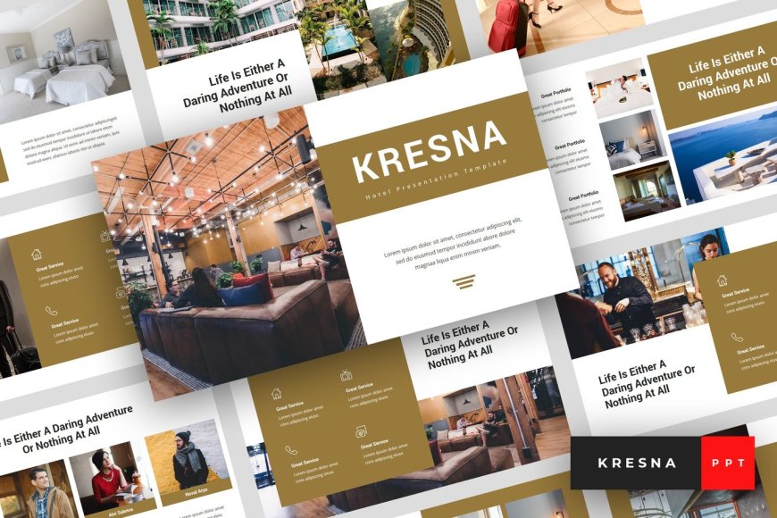 Kresna Hotel PowerPoint Template Review: The Perfect Presentation for Hospitality Businesses