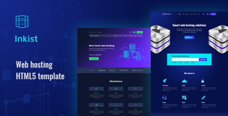 Inkist - Web Hosting HTML5 Template A Powerful Solution for Hosting Providers