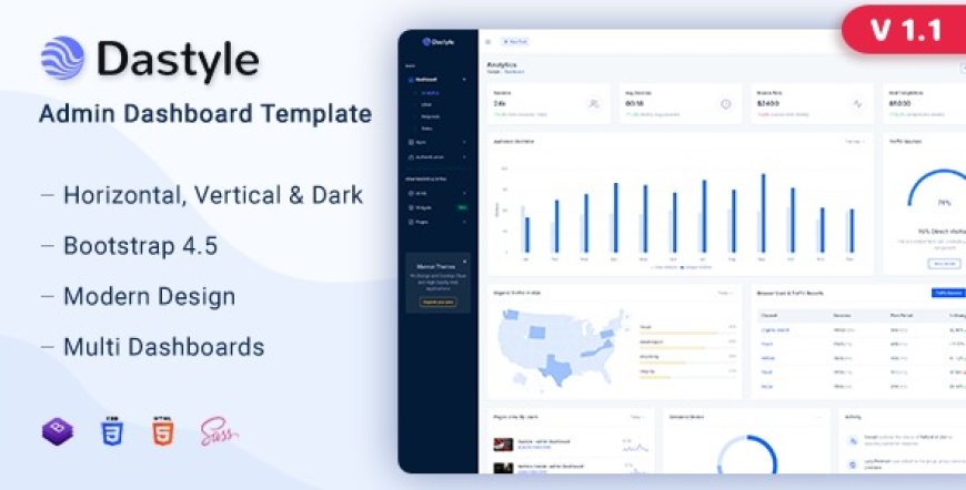 Dastyle - Admin Dashboard Template A Feature-Rich Modern UI for Web Apps