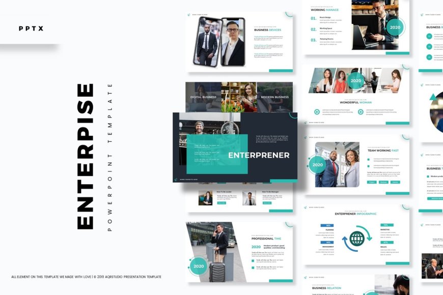 Entreprise Business Presentation PowerPoint Template Review: A Professional Touch for Corporate Presentations