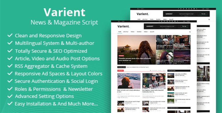 Varient v2.4 - Ultimate News & Magazine Script